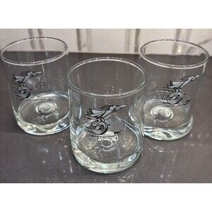 Set of 3 Vintage B.C. Comics Thor Caveman Ice Age Tumblers Glasses - Johnny Hart